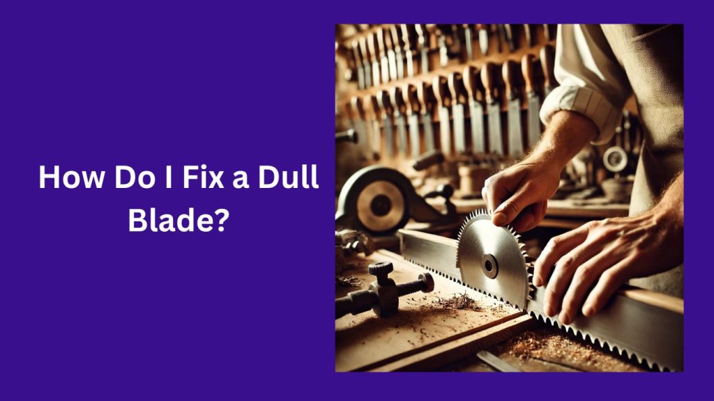 How Do I Fix a Dull Blade?